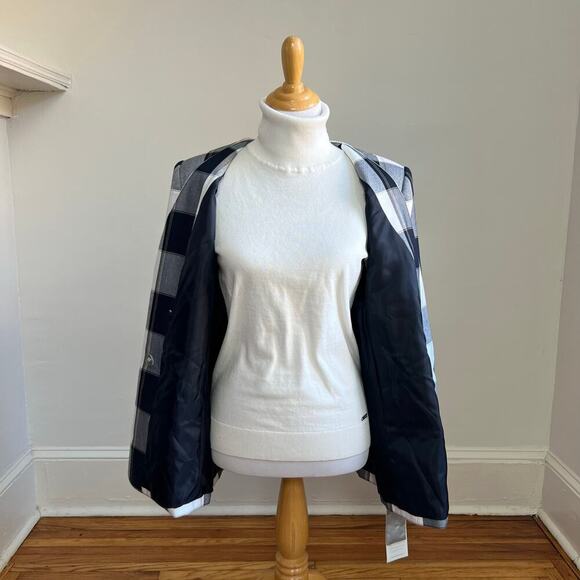 NWT Vintage 80s DressBarn Classic Plaid Double Breasted Suit Blazer Jacket 16 - Picture 10 of 11